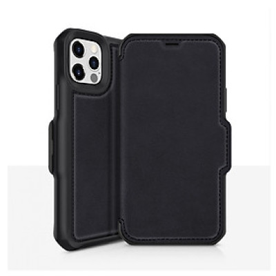 Bao Da Chống Sốc Quân Sự iPhone 12/12 Pro/ Pro Max ITSKINS Hybrid // Folio Leather Antimicrobial - Hàng Chính Hãng