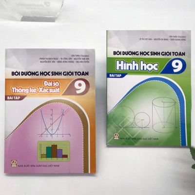 Combo: Bộ Sách Bồi dưỡng Học sinh giỏi Toán 9 (BT Đại số, Thống kê, Xác suất + Hình học)