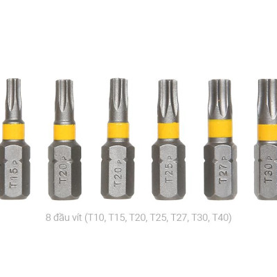 BỘ VẶN VÍT EXTRA HARD 25MM ĐẦU TORX (8 MÓN) BOSCH 2608522415 - HÀNG CHÍNH HÃNG