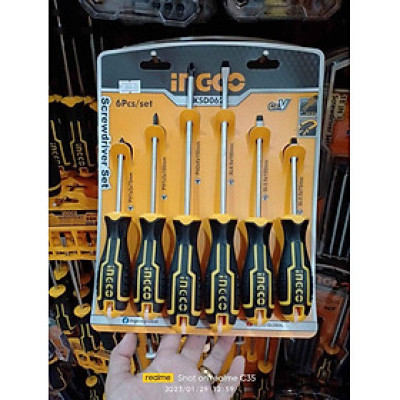 BỘ TUỐC NƠ VÍT 6 CÂY INGCO HKSD0628 - HÀNG CHÍNH HÃNG