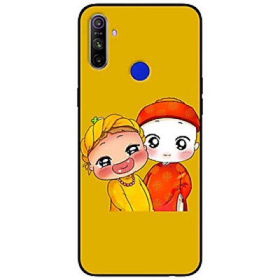 Ốp lưng dành cho Realme C3 mẫu Quỳnh và Cải