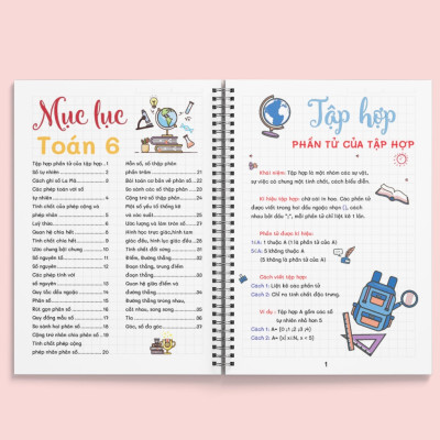 Sách TakeNote Toán 6 Khổ A5