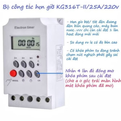 BỘ HẸN GIỜ TỰ ĐỘNG BẬT TẮT CÁC THIẾT BỊ ĐIỆN GIA ĐÌNH BẠN