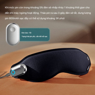 Máy massage mắt nóng và lạnh công nghệ 3Dsuit và VibWave Philips PPM3101E - Hàng Nhập Khẩu