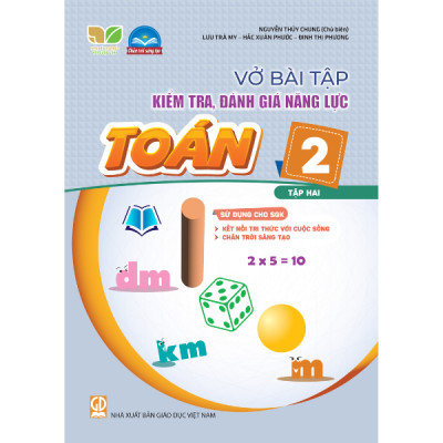 Sách - Combo Vở bài tập kiểm tra, đánh giá năng lực Toán 2 -Tập 1.2 SGK Kết nối , Chân Trời
