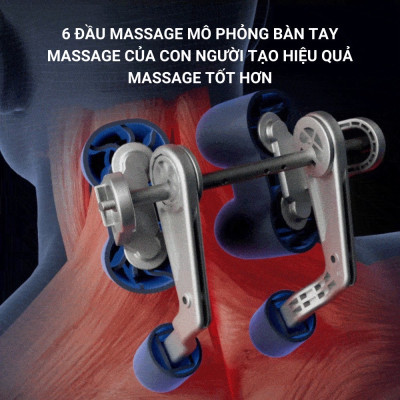Máy Massage Cổ Vai Gáy RL-20, Con Lăn Silicon Không Gây Đau - Đai Massage Đa Năng Mô Phỏng Kỹ Thuật Massage Số 8
