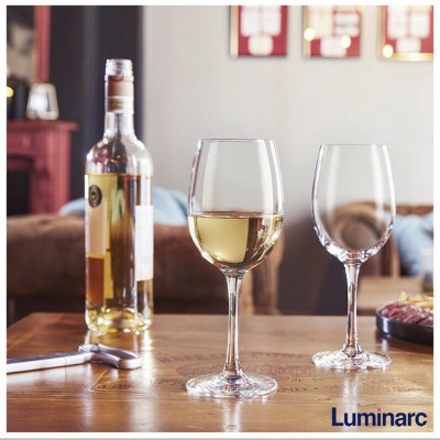 Bộ ly vang thủy tinh cao cấp 6 chi tiết Senso - Arcoroc, thương hiệu Pháp H5563/ G3805/ G3806/ G3807