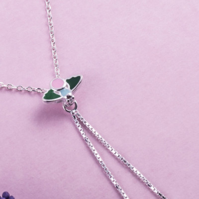 Dây chuyền bạc S925 Italia Bạc Xinh Huệ Ngân-Cánh Chim Mùa xuân ZCP15009