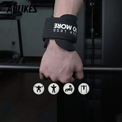 Đai cổ tay nâng tạ AOLIKES A-7643 có móc thép Sport Pressure Wrist Support