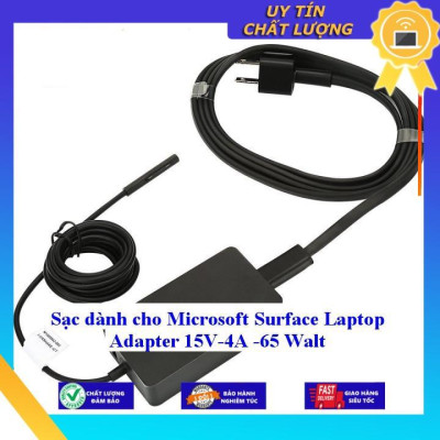 Sạc dùng cho Microsoft Surface Laptop Adapter 15V-4A -65 Walt - Hàng Nhập Khẩu New Seal
