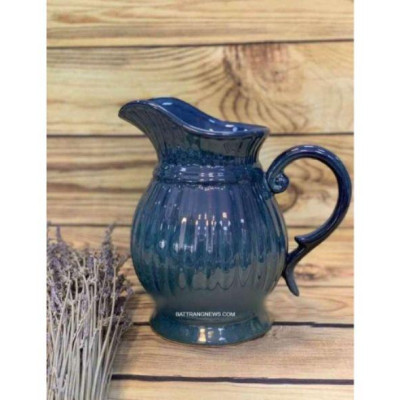 Bình hoa dáng bình sữa men hoả biến