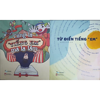 Sách combo 2 cuốn từ điển tiếng em và Cũng là tiếng em mà lạ lắm Tặng bookmark Vadata