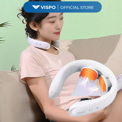 Máy Massage Cổ VISPO VP-CV23 sử dụng công nghệ EMS tiên tiến và nhiệt ấm giúp thư giãn, giảm nhức mỏi cổ