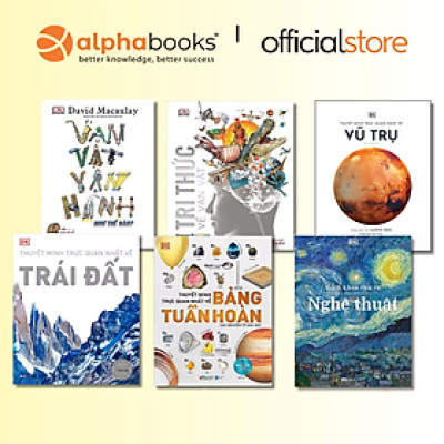 Bộ 6 Cuốn Bách Khoa Thư: Tri Thức Vạn Vật+Vạn Vật Vận Hành+Bảng Tuần Hoàn+Trái Đất+Nghệ Thuật+Vũ Trụ