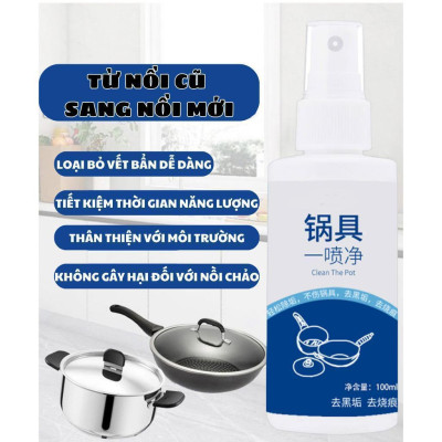 Chai Xịt Loại Bỏ Rỉ Sét Nồi Chảo 100Ml Tiện Dụng