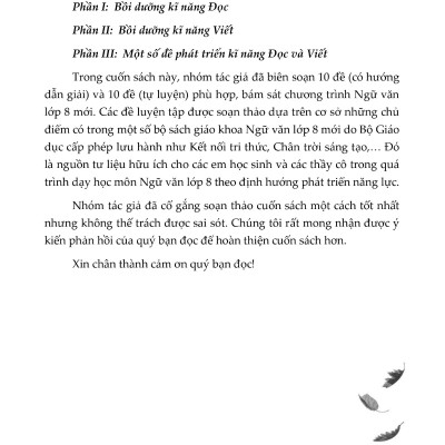 Bồi Dưỡng Kĩ Năng Đọc Và Viết Ngữ Văn 8 (Dùng Chung Cho Ba Bộ Sách) - KV