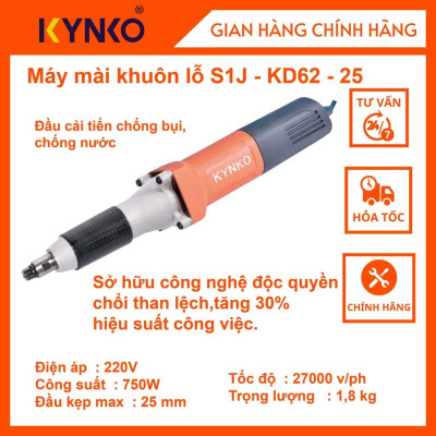 Máy mài khuôn lỗ cầm tay chính hãng Kynko S1J- KD62 -25 Chống bụi, chống nước