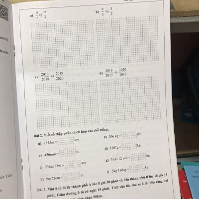 Bài tập tuần toán 5 tập 2