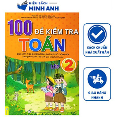 Sách - 100 đề kiểm tra Toán lớp 2
