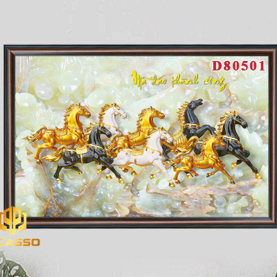 Tranh kính cường lực Bát mã tung hoành D805 35 (được chọn mẫu)