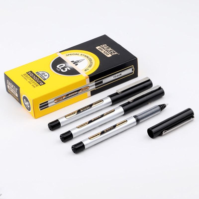 Hộp 12 Cây Bút Ký Tên Mực Nước Lỏng 0.5MM 3 Màu BAOKE/BK109