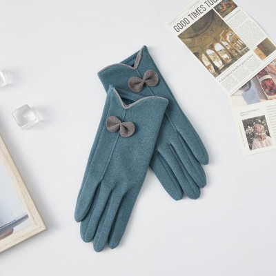 Găng tay nữ cảm ứng lót nỉ siêu ấm mùa đông- gang tay nu cam ung lot ni am mua dong