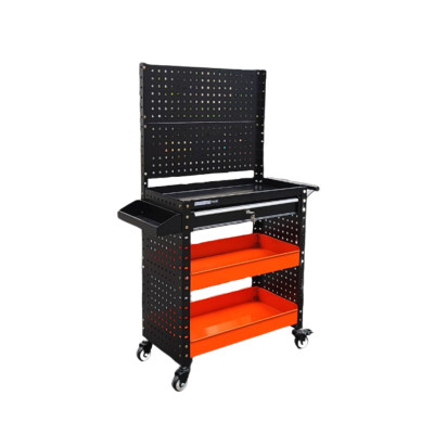 XE ĐẨY DỤNG CỤ 3 NGĂN CÓ NGĂN KÉO TỦ ĐỒ NGHỀ 3 NGĂN CÓ NGĂN KÉO CÓ TẤM TREO XE ĐẨY DỤNG CỤ CHO GAGARE