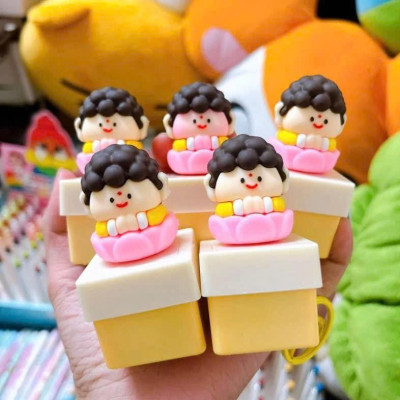 Móc Khoá Đồ Chơi Gõ Mõ Tụng Kinh Tịnh Tâm Giảm Stress