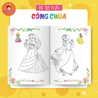 Sách Combo Bé Tô Màu Công Chúa Túi 6 Cuốn - Minh Long