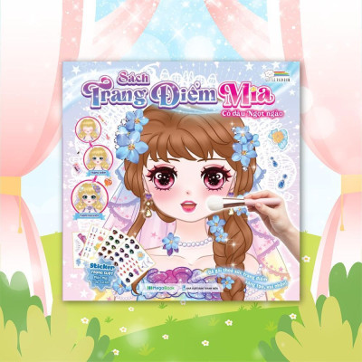 Sách - Trang Điểm Công Chúa Mia - Cô Dâu Ngọt Ngào - Tô Màu Và Bóc Dán Hơn 100+ Stickers Xinh Đẹp Cho Bé Gái - Megabook