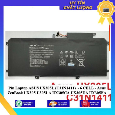 Pin dùng cho Laptop ASUS UX305L (C31N1411) Asus ZenBook UX305 U305LA UX305CA UX305UA UX305FA - Hàng Nhập Khẩu New Seal
