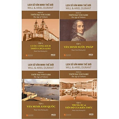 Bộ Sách Lịch Sử Văn Minh Thế Giới - Phần IX - Thời Đại Voltaire (Bộ 4 Cuốn)