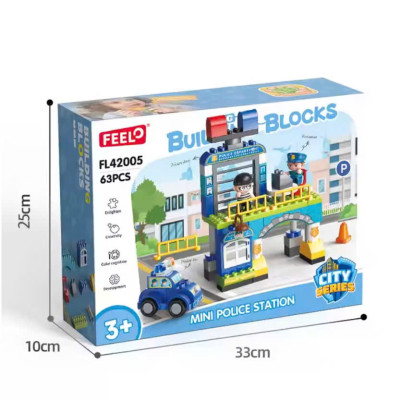FEELO - 42005 - Lắp Ráp Đồn Cảnh Sát (63 Chi Tiết)
