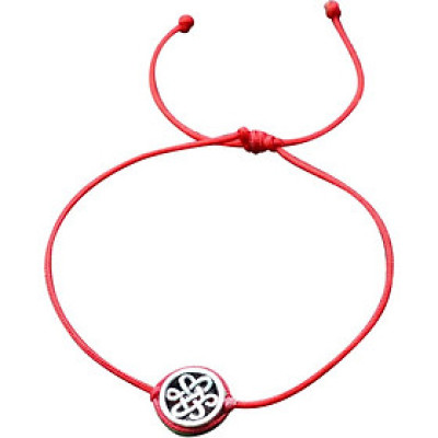 Vòng Kết Dây Đỏ Charrm Kết Đồng Tâm Bạc Ngọc Quý Gemstones GA5