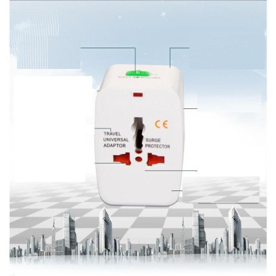 Ổ Cắm Điện Du Lịch Quốc Tế Đa Năng Europe Tặng Kèm Túi Đựng