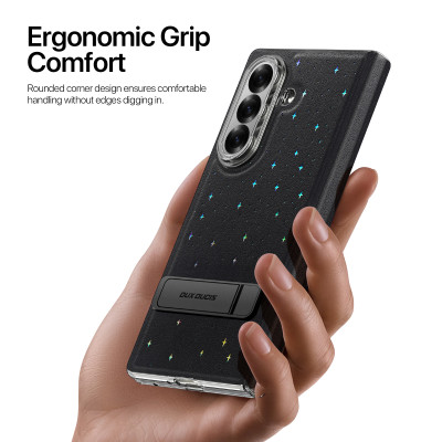 Bao da dành cho Samsung Galaxy Z Fold 7 Dux Ducis STEX Series PU Leather Foldable có chân đế_ Hàng chính hãng