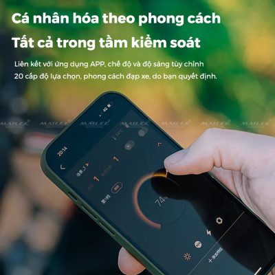 Đèn Xe Đạp Cao Cấp CBL-1000 lumens, dung lượng 1800 mAh Magic Shine , kèm giá đỡ và remote kèm theo (đủ phụ kiện) - Mai Lee