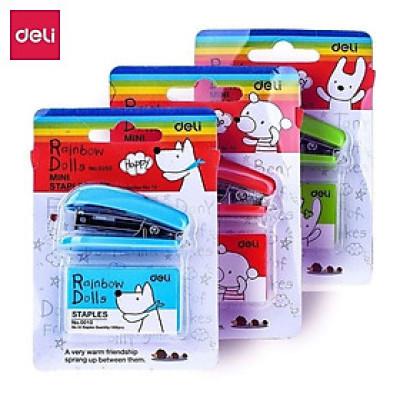 Combo 3 bấm ghim số 10 Deli 0229 / 0281 / 0238 / 0253 / 0453 / Dập ghim mini bỏ túi