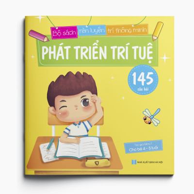 Combo 3 Cuốn sách Phát triển trí tuệ (145 câu đố) - Dành cho trẻ 2-4, 4-5, và 5-6 tuổi
