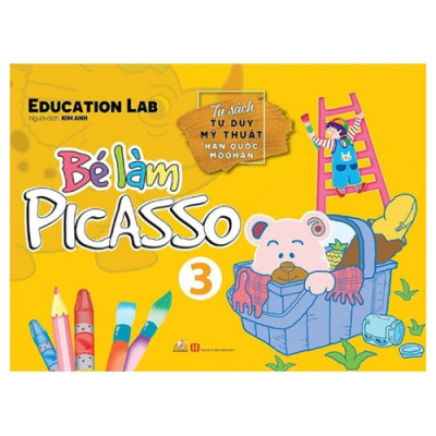 Bé Làm Picasso Bộ 6 Cuốn - Bộ Màu Vẽ Hộp Gỗ Cao Cấp M82 - Vanlangbooks x Colormate