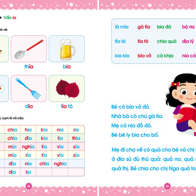 Hành trang cho bé chuẩn bị vào lớp 1 - Bộ vở Luyện đọc - Bé học toán và Luyện viết