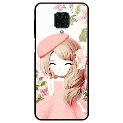 Ốp lưng dành cho Xiaomi Redmi 9s - 9 Pro - 9 Promax mẫu Anime Cô Gái Váy Bông