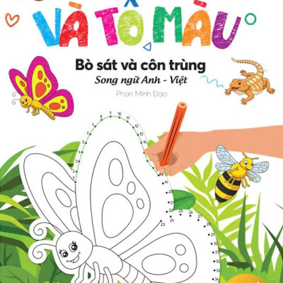 Sách - Bộ Sách Nối Số Và Tô Màu - Song Ngữ Anh-Việt (Bộ 4 Cuốn)