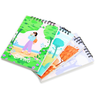 Sổ Lò Xo Note 4 Mùa A6 - Kẻ Ngang - 160 Trang 80gsm - The Sun - Summer