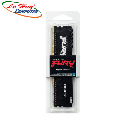 Ram máy tính Kingston Fury Beast Black 16GB 3200MHz DDR4 (KF432C16BB1/16) - Hàng Chính Hãng