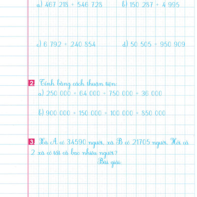 Luyện Tập Toán 4 Quyển 2 - Trình Bày Trên Giấy Ô Li (Bộ Sách Chân Trời Sáng Tạo) _HA