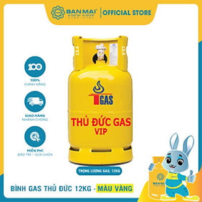 Bình Gas Thủ Đức Gas Màu Vàng VIP 12kg