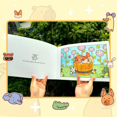 Sách Tô Màu - Capy Và Những Người Bạn - Megabook