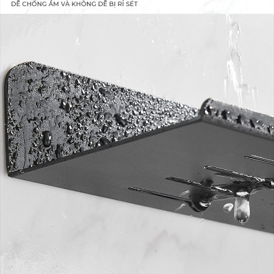 Kệ nhà tắm dán tường IGA thép chống ghỉ phủ sơn tĩnh điện - GM187