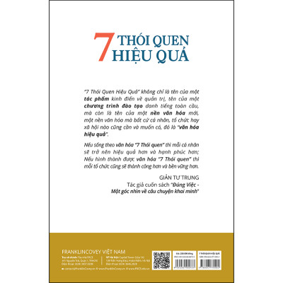 7 THÓI QUEN HIỆU QUẢ (THE 7 HABITS OF HIGHLY EFFECTIVE PEOPLE) - Tái bản 2022